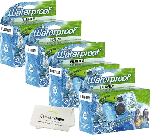 Vista 3 de Fujifilm Quick Snap - Película impermeable para cámara 800, 27 exposiciones, 1 paquete + paño de microfibra de calidad (2 unidades)