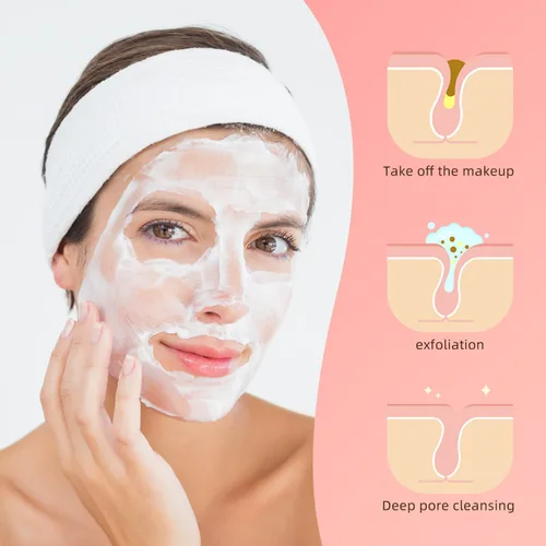 Vista 3 de 50 esponjas faciales comprimidas en forma de corazón, esponjas cosméticas 100% naturales para limpieza facial para limpieza facial diaria