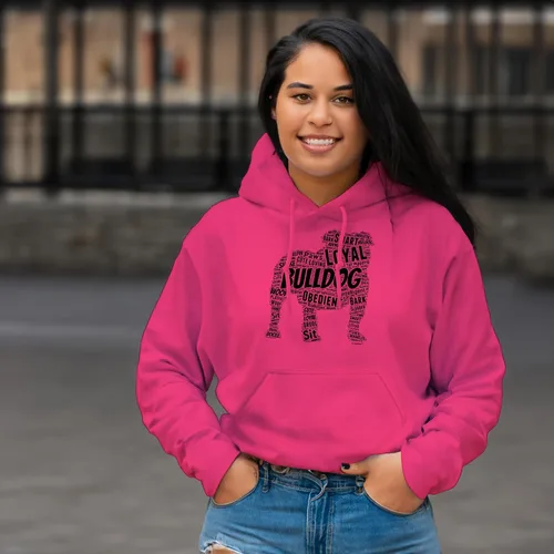 Vista 16 de ThisWear Sudadera con capucha con capucha de Bulldog Inglés Word Art Dog Puppy Owner Gift Hoodie