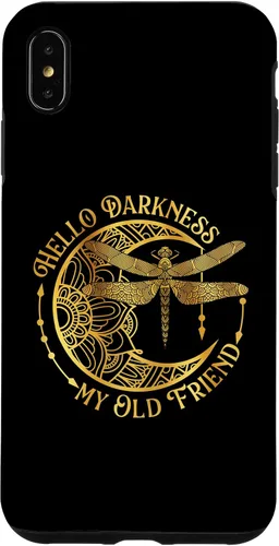 Vista 7 de Funda para iPhone 14 Hello Darkness My Old Friend - Dragonfly Lover Insects Moon
