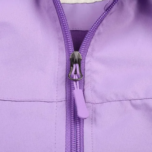 Vista 3 de Chaqueta impermeable con capucha para niños y niñas, rompevientos ligera e impermeable para niños