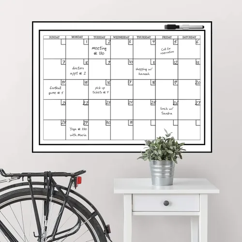 Vista 5 de Calendario Mensual con Tablero para Pegar y Pelar WPE94575 Brewster Wall Pops, WPE94575