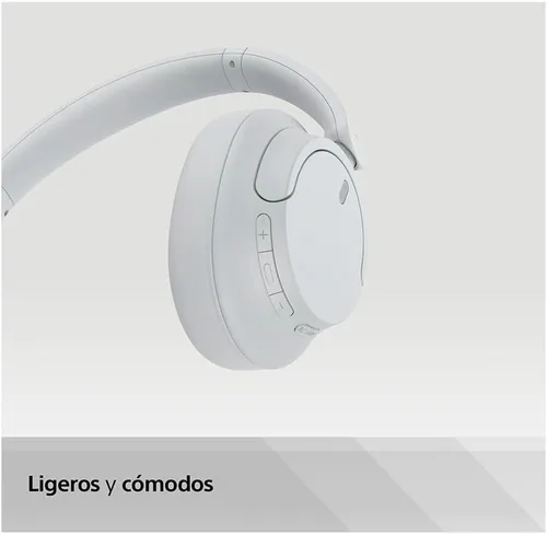 Vista 3 de Sony WH-CH720NW Auriculares inalámbricos Bluetooth con cancelación de ruido, micrófono integrado, hasta 35 horas de duración de la batería y carga