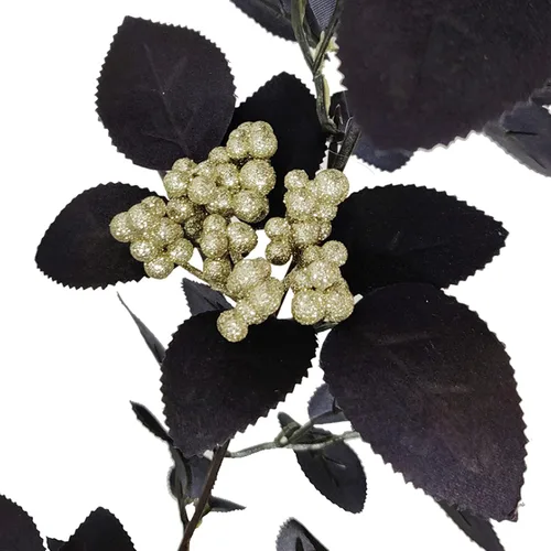 Vista 9 de TITA-DONG Adornos florales falsos de vid de rosas rojas de 70.9 pulgadas para colgar en la pared, plantas artificiales de vid de rosas, guirnalda