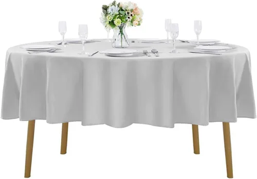 Vista 77 de Mantel rectangular de tela de poliéster lavable de 60 x 120 pulgadas, para decoración de bodas, fiestas, comedores, banquetes