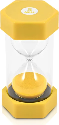 Vista 7 de Temporizador de Arena para Niños - 30 Segundos Negro - Reloj de Arena de 5 Pulgadas Cubierto de Acrílico para Aula, Hogar y Habitación de Niños