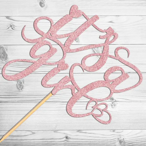 Vista 3 de Decoración para tartas con texto en inglés "It's a Girl" para baby shower, revelación de género, suministros para fiesta de primer cumpleaños