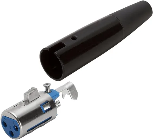 Vista 4 de Cmple - [Paquete de 10] Conector de micrófono XLR de 3 pines (hembra), cable de audio de metal para micrófonos, mezcladores, tambores eléctricos, Mi