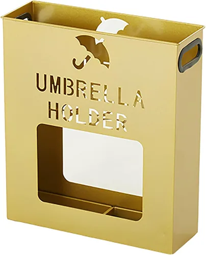 Vista 13 de Metal Square Umbrella Holder Umbrella/Cane/Walking Stick/Wrapping Paper Holder, Stand, Rack Organizer (Color : Bianco, Size : Small)
