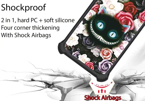 Vista 2 de jioeuinly Funda para Honor X50i 5G compatible con Honor X50i 5G con protector de pantalla de vidrio templado, soporte de anillo, efecto luminoso