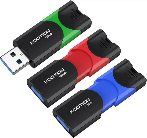 Vista 15 de Unidad flash USB 3.0 KOOTION 10 Pack 16GB 16G Unidad flash USB 3.0 retráctil con indicador LED de alta velocidad para almacenamiento y transferencia