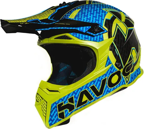 Vista 9 de HAX Havoc Fullface - Casco todoterreno para adultos, ATV Motorcross, moto de nieve, ligero, duradero y certificado por DOT para seguridad