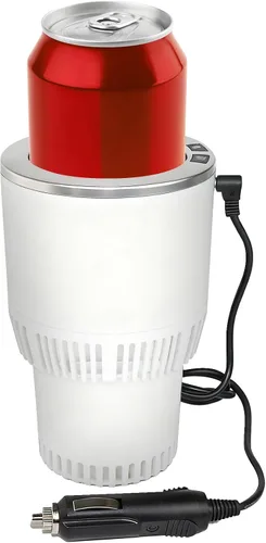 Vista 10 de Calentador de vasos de automóvil 2 en 1 de alta calidad, enfriador inteligente para tazas de automóvil, regalo de temporada festiva, soporte