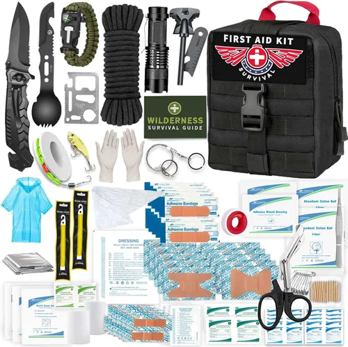 Vista 8 de VEITORLD Gifts for Men Dad Husband Him Fathers Day, Survival Gear and Equipment 12 in 1, Survival Kits, Cool Unique Fishing Hunting Anniversary