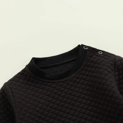 Vista 5 de Conjunto de sudadera unisex de manga larga para recién nacido, ropa de género neutro