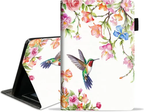 Vista 18 de Funda para tablet Amazon Kindle Fire HD 10 de 10.1" (9ª/7ª generación, versión 2019/2017) – Funda de piel sintética con función de encendido