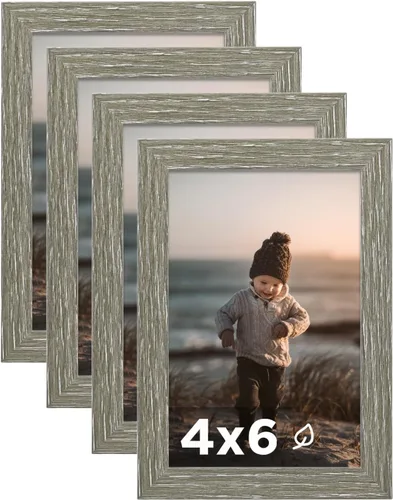Vista 58 de KINLINK Marco de Fotos A3 Negro Juego de 4, Marcos de Fotos de Madera con Paspartú A4 con Plexiglás para A4 con Paspartú o A3 sin Paspartú