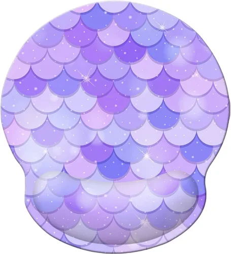 Vista 8 de Alfombrilla ergonómica de espuma viscoelástica para mouse con soporte de muñeca, cómoda alfombrilla acolchada de 9 x 10 pulgadas, alfombrilla