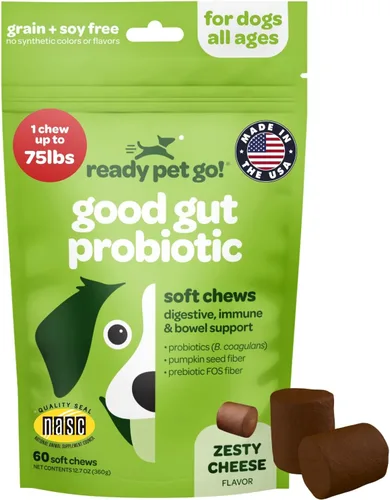 Vista 14 de Masticables para Alergias de Perros con Probióticos Masticables para Alergias Estacionales para Perros con Aceite de Salmón Salvaje de Alaska