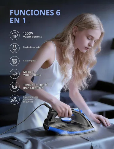 Vista 8 de Sundu Plancha de vapor con suela de cerámica y ráfaga de vapor
