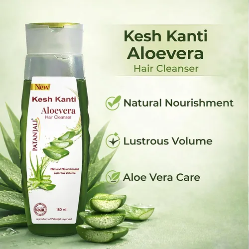 Vista 2 de patanjali Kesh Kanti Aloevera - Limpiador para el cabello, 6.08 fl oz (paquete de 1)