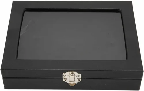 Vista 6 de Caja de sombra de medallas, a prueba de polvo, práctica, multiusos, duradera, transparente, para joyería (S) 15.7 pulgadas