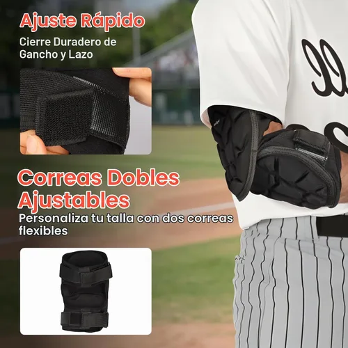 Vista 4 de Baseball Batters Elbow Guard, Elbow Protector with EVA Padding Youth Adult