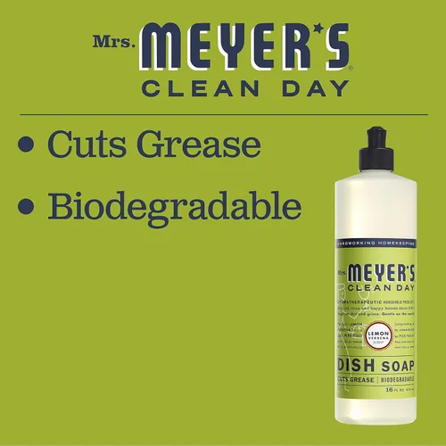 Vista 64 de Mrs. Meyer’s Clean Day - Detergente líquido para platos, aroma a lavanda, botella de 16 oz