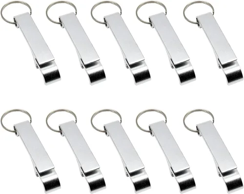 Vista 7 de Litoexpe 16 abrebotellas de cerveza negra, llavero de metal de alta calidad, herramienta de llavero de soda, regalo personalizado, accesorios