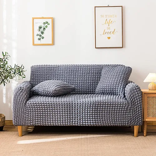 Vista 17 de Konsilsa Funda elástica para sofá, funda antideslizante para sillón, funda gruesa y lavable con parte inferior elástica, protector de muebles