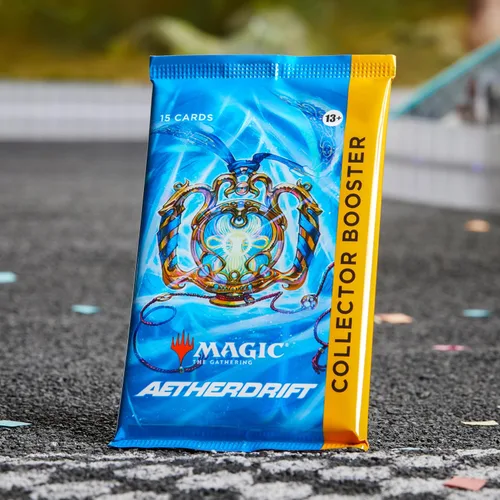 Vista 2 de Magic: The Gathering Aetherdrift Collector Booster (1 paquete de 15 tarjetas)