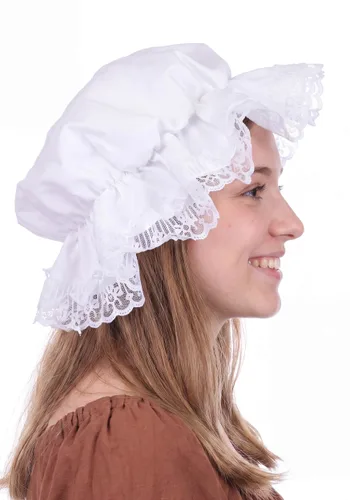Vista 2 de Accesorio de gorro blanco para disfraz de mujer Multicolor