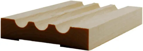 Vista 4 de EWCA46 Estriado 3-1/2" Ancho x 3/4" Carcasa Sin Terminar, Cereza, 42