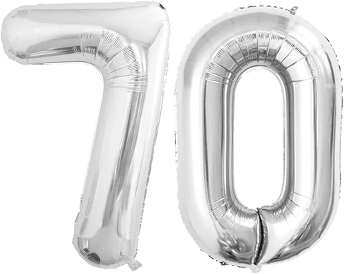 Vista 13 de Goer, conjunto de globos de papel aluminio para decoraciones de cumpleaños, globos de las letras de feliz cumpleaños y de números Oro