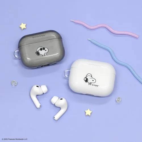 Vista 6 de Gourmandies Peanuts Snoopy AirPods Pro 3 - Funda suave compatible con Joe Cool SNGG-205B