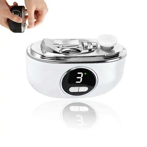 Vista 11 de Cortaúñas eléctrico automático, recortador de uñas eléctrico 3 en 1 con luz LED, diseño mejorado de doble hoja, molinillo de uñas eléctrico