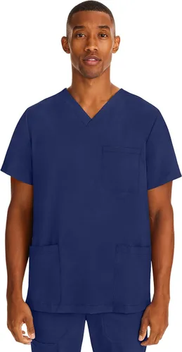 Vista 11 de Healing Hands Purple Label - Camiseta médica para hombre, ajuste moderno Negro
