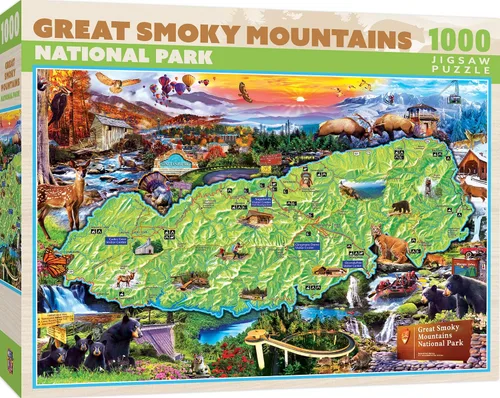Vista 17 de MasterPieces National Parks Maps - Rompecabezas de 1000 piezas para adultos, familia o jóvenes - Parques Nacionales de Estados Unidos por Anderson