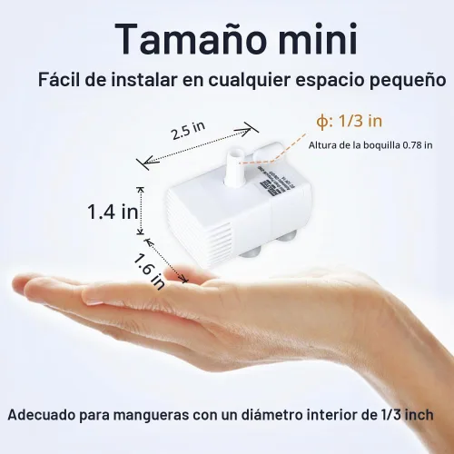 Vista 6 de Bomba de sumidero pequeña automática con sensor de agua, elevación de 5 pies, 55 GPH 115 V/230 V, mini bomba de condensado con interruptor de Blanco
