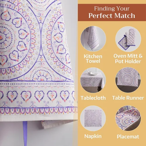 Vista 446 de Maison d' Hermine Delantales para mujer con bolsillo, 100% algodón (27.50 x 31.50 pulgadas)