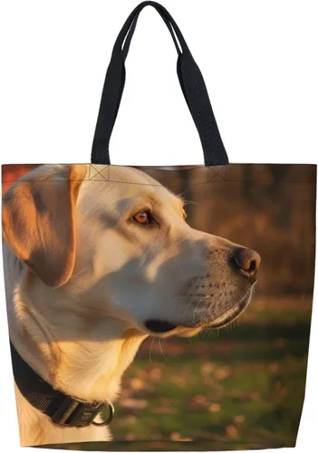 Vista 30 de Famame Canvas Tote Bag Large Women Casual Shoulder Bag Handbag Reusable Multipurpose Shopping Grocery Bag