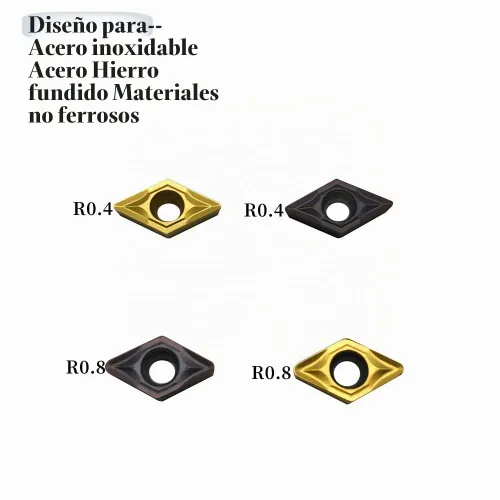 Vista 6 de DCMT21.51 DCMT21.52 DCMT070204 DCMT070208 Insertos de torneado de carburo 20 insertos DCMT21.51