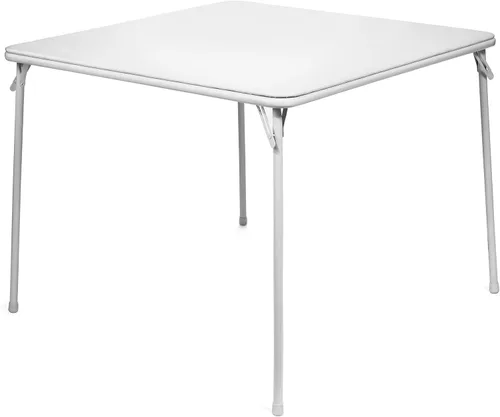 Vista 7 de Serie XL mesa rectangular plegable para cartas y juegos de 38 pulgadas, extra grande, accesible para silla de ruedas, Acero, Beige