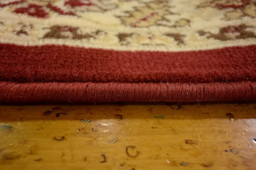 Vista 7 de Unique Loom Sialk Hill Collection - Alfombra de área - Washington (2 pies 11 pulgadas x 16 pies 5 pulgadas, color borgoña/crema)