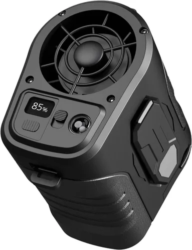 Vista 8 de Ventilador de cintura recargable de 10000 mAh, ventilador portátil con más de 24 horas de tiempo de trabajo, 15000 RPM fuerte flujo de aire