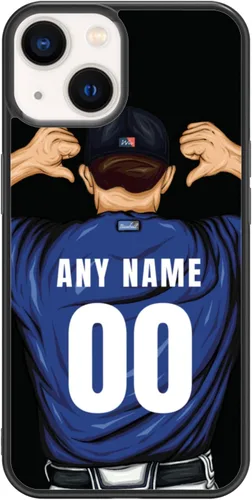 Vista 32 de Custome - Funda de teléfono de béisbol, diseño creativo de béisbol deportivo con número de estrella para iPhone 11, 12, 13, 14, 15 Pro Max Plus Mini