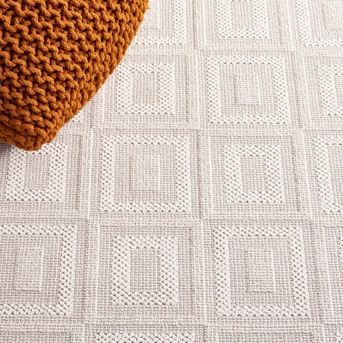 Vista 6 de SAFAVIEH Trends Collection - Alfombra para pasillo, 2 pies 2 pulgadas x 8 pies, color beige y marfil, diseño texturizado moderno, no desprende