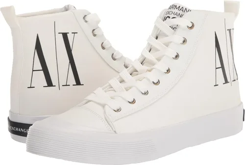Vista 7 de AX ARMANI EXCHANGE Tenis altos con logotipo Icon para hombre