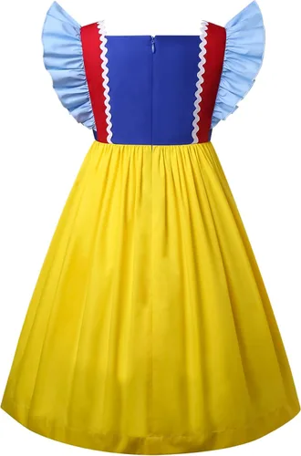 Vista 3 de Disfraz de princesa para fiesta de cumpleaños para niñas, temática clásica, cosplay, Halloween, disfraz