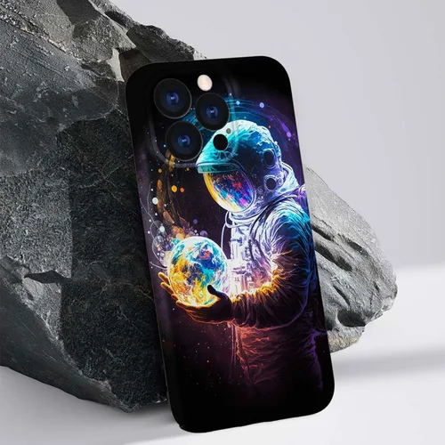 Vista 2 de ZHEGAILIAN Funda compatible con iPhone 11 Pro, funda de planeta astronauta para iPhone 11 Pro, funda suave de TPU con proceso de impresión 3D